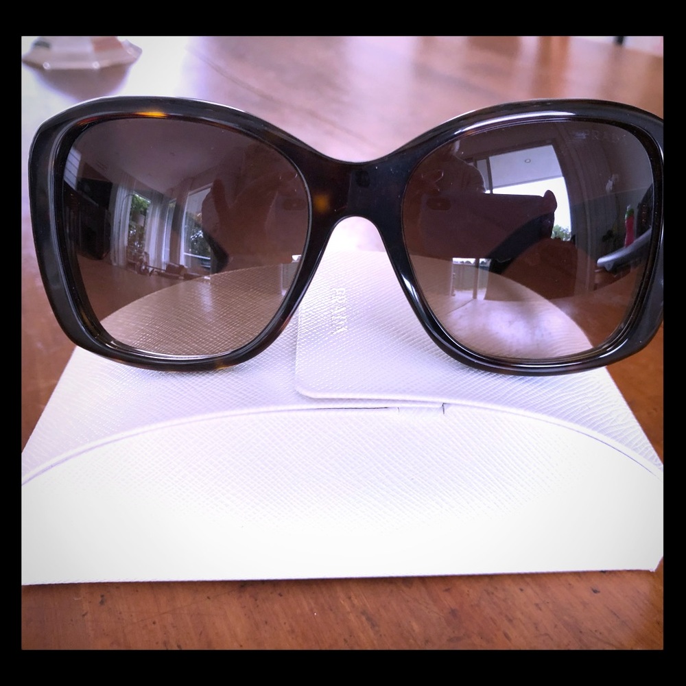 Authentic Prada Sunglasses Dark Tortoise Shell